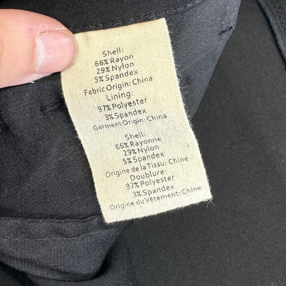 L'Agence Pants‎ Womens 30 Black Gigi Ponte Ankle Crop Trousers Career - Picture 5 of 9